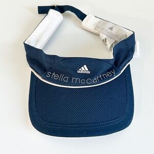 Adidas‎ by Stella McCartney Womens Navy Blue Mesh Tennis Golf Athletic Visor Hat
